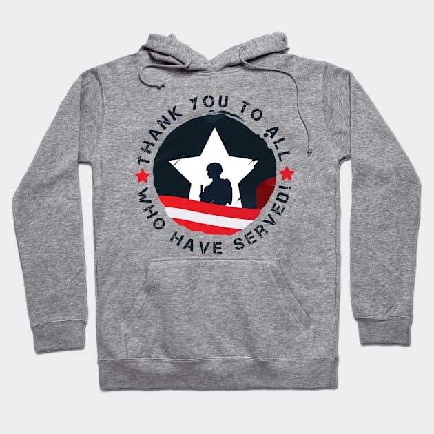 Armed Forces T-Shirt Hoodie by attire zone